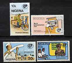 Nigeria 1983 World Communications Year set of 4, SG 455-58 unmounted mint*