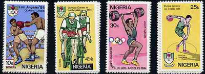 Nigeria 1984 Los Angeles Olympic Games set of 4 unmounted mint, SG 476-79*