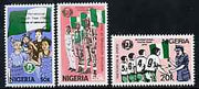 Nigeria 1985 International Youth Year set of 3 unmounted mint, SG 492-94*