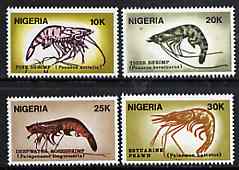 Nigeria 1988 Shrimps complete set of 4 unmounted mint, SG 560-63*
