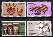 Nigeria 1989 Musical Instruments set of 4, SG 572-75 unmounted mint*