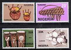 Nigeria 1989 Musical Instruments set of 4, SG 572-75 unmounted mint*