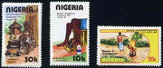 Nigeria 1991 National Guineaworm Eradication Day set of 3 unmounted mint, SG 604-06*