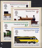 Great Britain 1975 150th Anniversary of Public Railways set of 4 PHQ cards unused and pristine cat £70