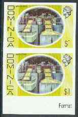 Dominica 1975 Lime Factory $1imperforate pair unmounted mint, as SG 504
