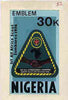 Nigeria 1977 First All Africa Scout Jamboree - original hand-painted artwork for 30k value (Jamboree Emblem) by Sylva O Okereke on card size 5.5"x9.5" endorsed 'B2'