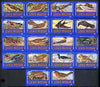 Match Box Labels - complete set of 18 British Birds, superb unused condition (Lewis Meeson)