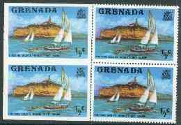 Grenada 1975 Yachts 1/2c unmounted mint imperforate pair plus normal pair (as SG 649)