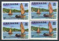 Grenada 1975 Working Boats 3c unmounted mint imperforate pair plus normal pair (as SG 652)