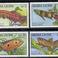 Sierra Leone 1988 Fishes set of 4 unmounted mint, SG 1126-29