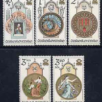 Czechoslovakia 1978 'Praga 78' Stamp Exhibition (9th series - Astronomical Clock) set of 5 unmounted mint, SG 2413-17. Mi 2451-55
