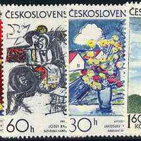 Czechoslovakia 1973 Graphic Art (3rd issue) set of 4 unmounted mint, SG 2079-82 , Mi 2117-20