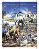 Abkhazia 1997 Dinosaurs composite perf sheetlet containing 8 values unmounted mint