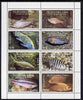 Touva 1997 Fish perf sheetlet containing complete set of 8 values unmounted mint