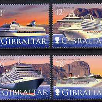 Gibraltar 2008 Cruise Ships - 4th series perf set of 4 unmounted mint SG 1286-89