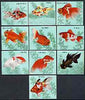 Match Box Labels - complete set of 10 Fish superb unused condition (Japanese beautifully produced)