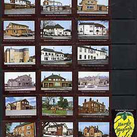 Match Box Labels - complete set of 18 + 1 Pubs & Inns, superb unused condition (Hardy Hanson)