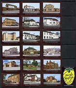 Match Box Labels - complete set of 18 + 1 Pubs & Inns, superb unused condition (Hardy Hanson)