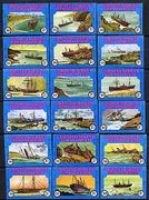 Match Box Labels - complete set of 18 Cornish Ship Wrecks, superb unused condition (Cornish Match Co Slim Pocket Size blue border, average content 50)