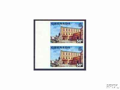 Grenada 1975 Post Office 50c unmounted mint imperforate pair (as SG 662)