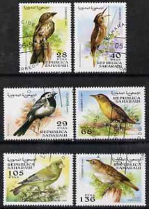 Sahara Republic 1997 Birds complete set of 6 values cto used