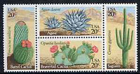 United States 1981 Desert Plants se-tenant block of 4, SG 1922a