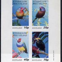 Eynhallow 1982 Birds #14 imperf,set of 4 values (10p to 75p) unmounted mint