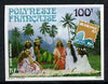 French Polynesia 1983 'Brasiliana 83' Stamp Exhibition 100f imperf from limited printing, unmounted mint as SG 401