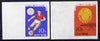 North Korea 1965 'Ganefo' Football Games imperf set of 2, as SG N604-605*