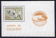 Paraguay 1962 World Football Championship perf m/sheet unmounted mint, Mi BL 24