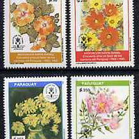 Paraguay 1993 Leprosy Association (Flowers Paintings) unmounted mint set of 4, SG 1394-97