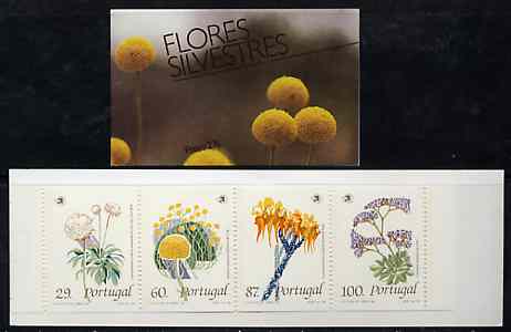 Portugal 1989 Wild Flowers 276E booklet complete and pristine, SG SB52