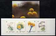 Portugal 1989 Wild Flowers 276E booklet complete and pristine, SG SB52