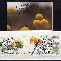 Portugal 1989 Wild Flowers 276E booklet complete with first day commemorative cancel, SG SB52