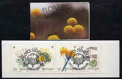 Portugal 1989 Wild Flowers 276E booklet complete with first day commemorative cancel, SG SB52