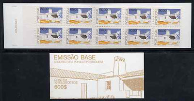 Portugal 1990 Architecture 600E booklet complete and pristine, SG SB54