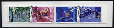 Portugal 1990 Greetings 240E booklet complete with first day commemorative cancel, SG SB55