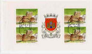 Portugal 1986 Braganca Castle 90E booklet complete with first day commemorative cancel, SG SB30