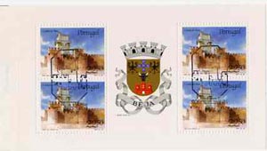 Portugal 1986 Beja Castle 90E booklet complete with first day commemorative cancel, SG SB28