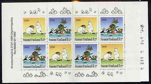 Booklet - Finland 1994 Moomin 8 klass booklet complete and pristine, SG SB42