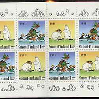 Finland 1994 Moomin 8 klass booklet complete and pristine, SG SB42