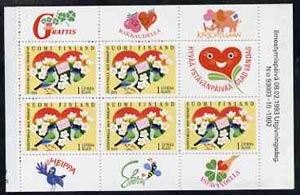 Finland 1993 Friendship 21m booklet complete and pristine, SG SB35