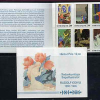 Booklet - Finland 1990 Rudolph Koivi (Artist) 12m booklet complete and pristine, SG SB29