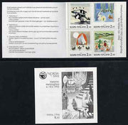 Booklet - Finland 1992 'Nordia 93' & Stamp Day 8m40 booklet complete and pristine, SG SB34