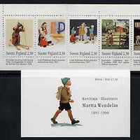 Finland 1993 Martta Wendelin (Artist) 11m50 booklet complete and pristine, SG SB39