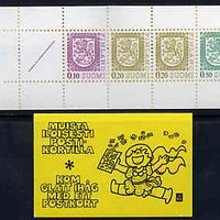Finland 1978 Lion (National Arms) 1m booklet (black on yellow cover) complete and pristine, SG SB13