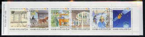 Booklet - Finland 1988 Anniversary of Posts & Telecommunications Service 10m80 booklet complete with first day commemorative cancel, SG SB26