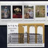 Finland 1987 Centenary of Ateneum Art Museum 8m50 booklet complete and pristine, SG SB21