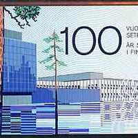 Finland 1985 Centenary of Finnish Banknote Printing 12m booklet complete with first day commemorative cancel, SG SB18