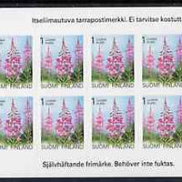 Finland 1992 Provincial Plants (Rosebay Willowherb) 1k self-adhesive in complete sheetlet of 10, SG 1303